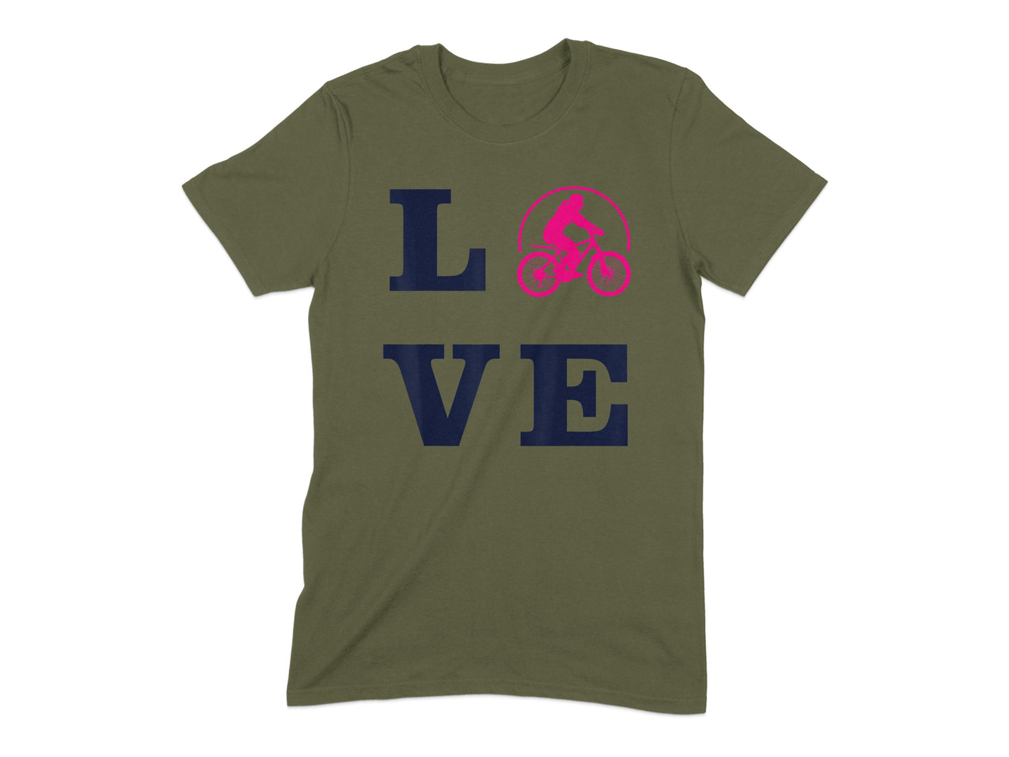 Love Bicycle Rider Graphic Printed T-shirt product type