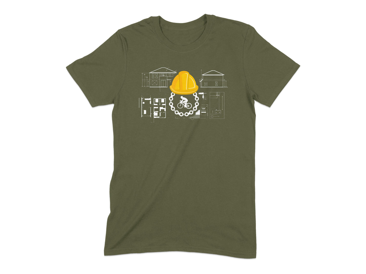 Construction Blueprint Graphic T-shirt product type