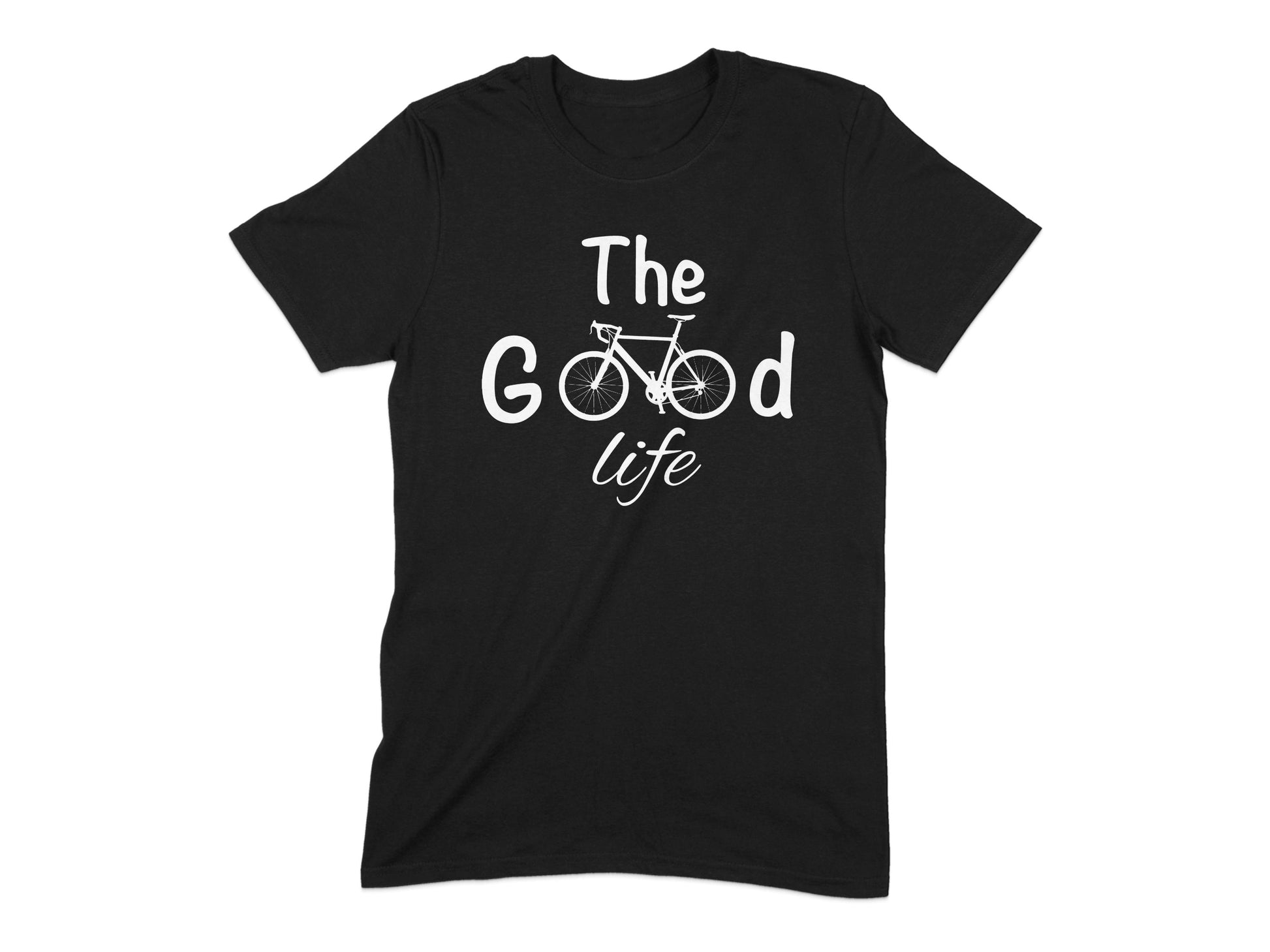 The Good Life Bicycle Quote Graphic T-Shirt product type