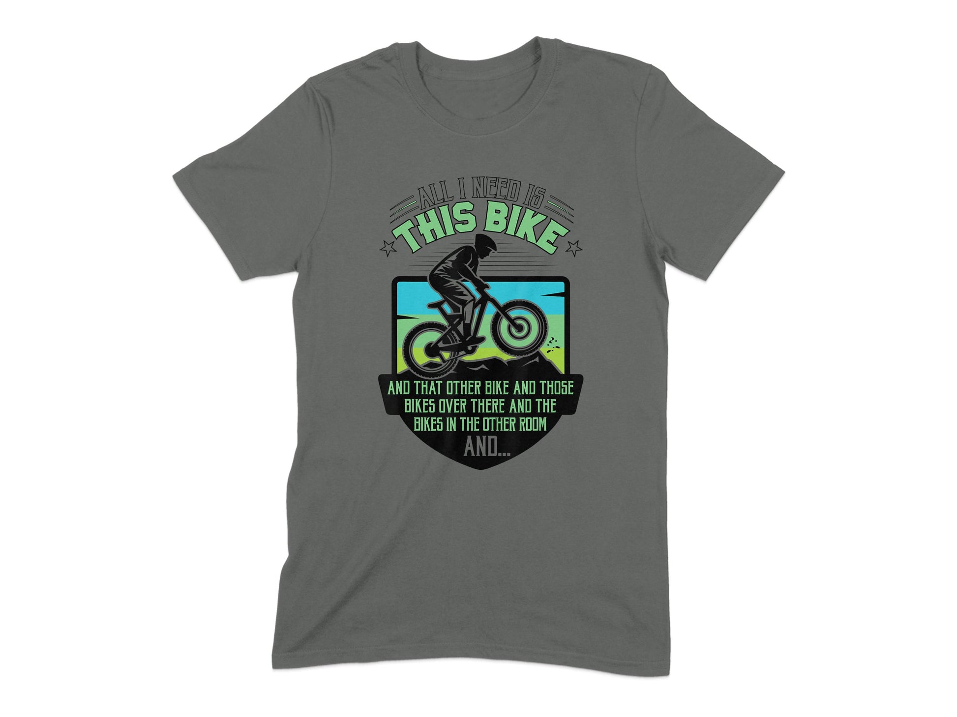 All I Need is This Bike Graphic T-shirt product type