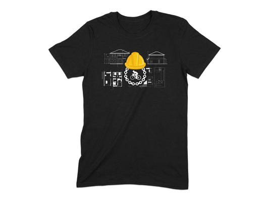 Construction Site Worker Themed Novelty T-shirt product type