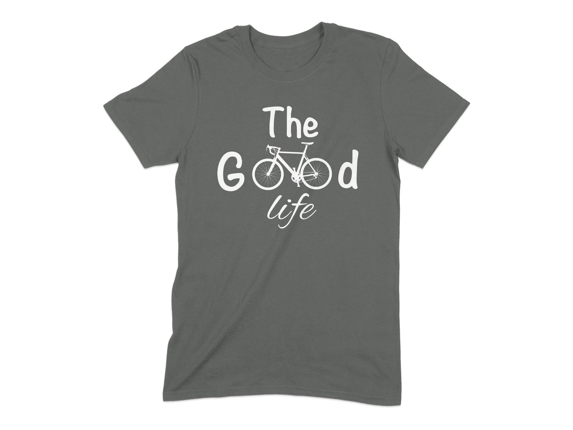 The Good Life Bicycle Graphic Grey T-shirt product type